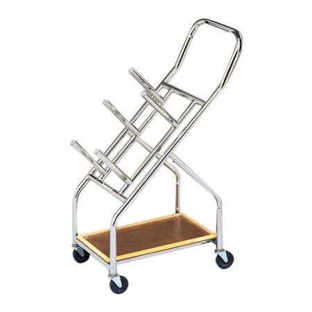 Mobile Cart For Iron Disc Weight Plates, 350 Lb. Capacity,  23-1/2L X 14W X 43H